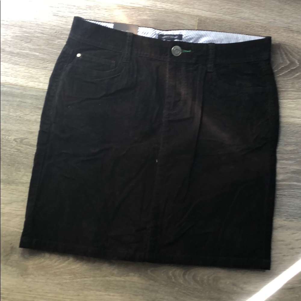 Tommy Hilfiger Black Corduroy Skirt
